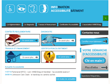 Tablet Screenshot of info-accessibilite-batiment.com
